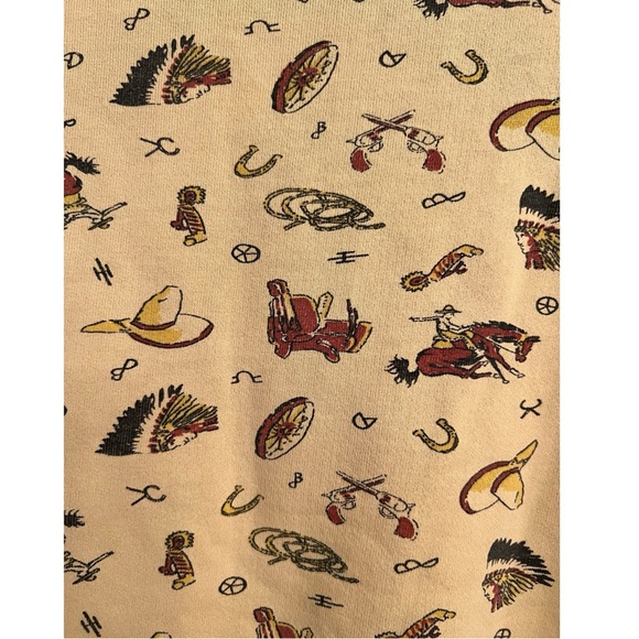 Vintage 80’s Western Cowboy Print Women’s Oversized XL Sweatshirt by OH! BOY! - Picture 3 of 8